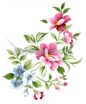 نقاشی گلهای مینیاتوری
