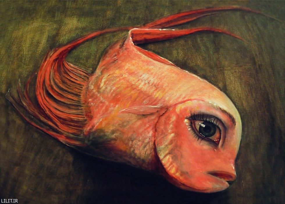 نقاشی ماهی قرمز عید

