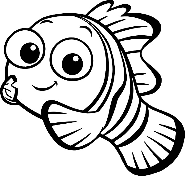نقاشی ماهی کارتونی