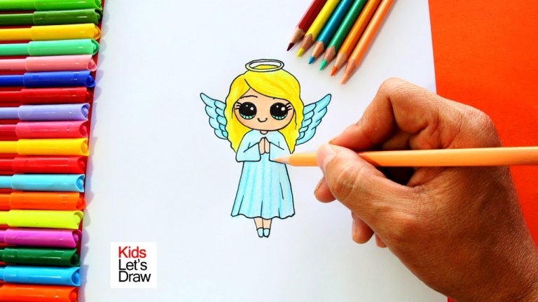 آموزش نقاشی فانتزی دخترانه با مداد رنگی