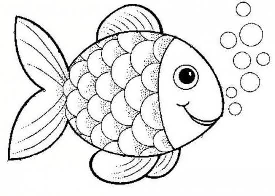عکس نقاشی ماهی برای کودکان