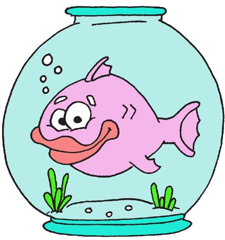 نقاشی حوض ماهی کودکانه
