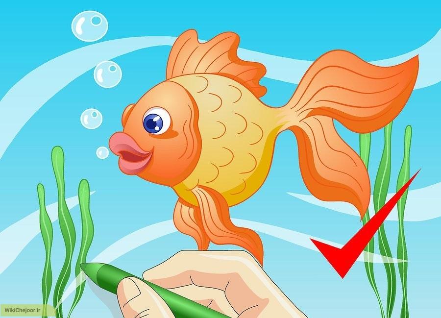 نقاشی ماهی های کارتونی
