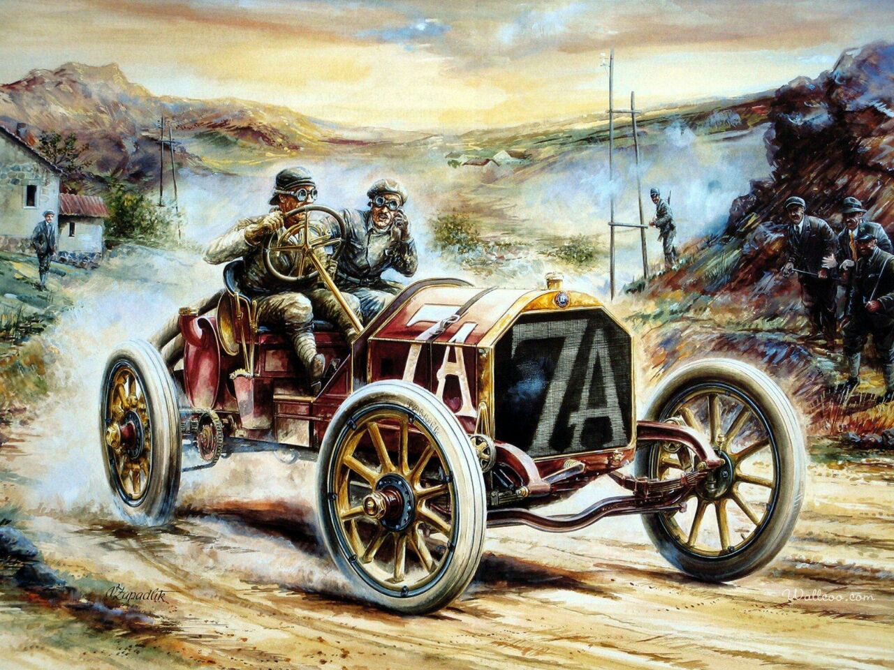 عکس نقاشی ماشین های قدیمی